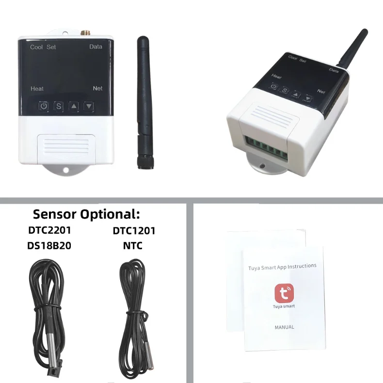 WiFi Thermostat Digital Temperature Controller Ntc Sensor LCD Display Thermoregulator for Heating Cooling for Aquarium Fish Tank