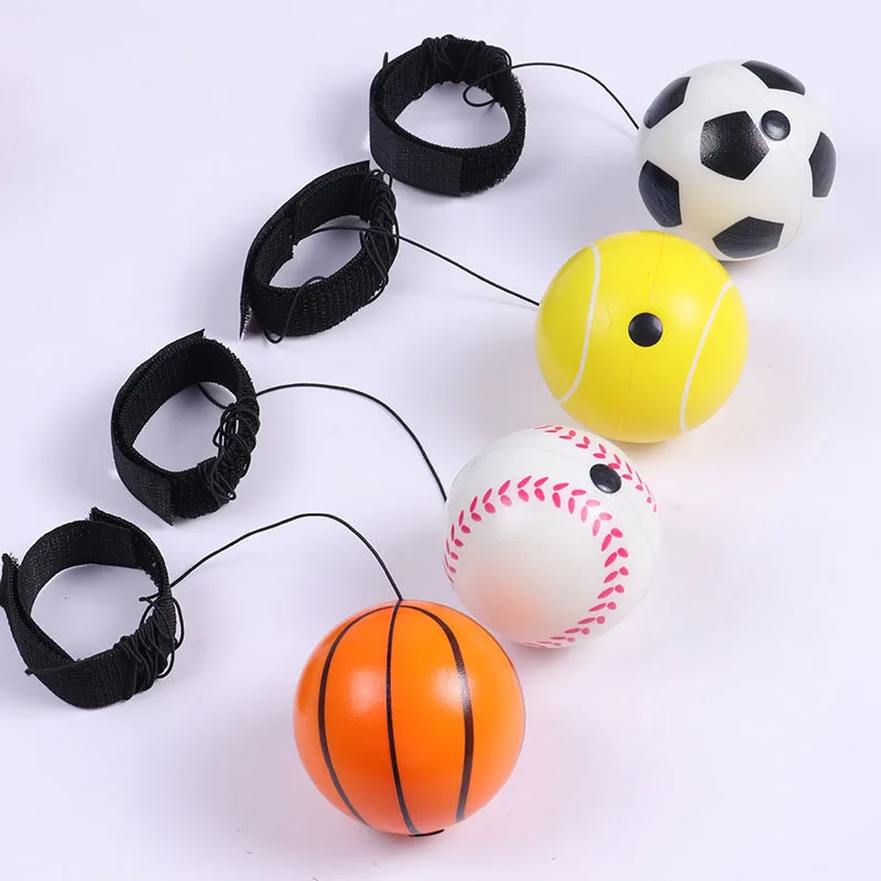 New Arrival Children's Wrist Strength Elastic Ball Toys Educational Fun Early Education Toys Sports toys ball outdoor