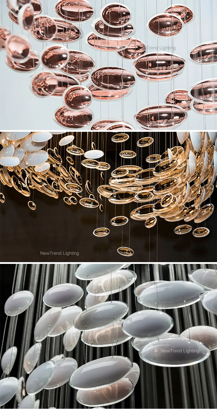 CPL-162 Contemporary Design Indoor Decoration Lighting Dining Room Staircase Custom LED Chandelier Pendant Light details