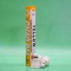 Chaopai Yellow Cheap Shuttlecocks High Quality Goose Feather Durability Badminton Chaopai Shuttlecocks