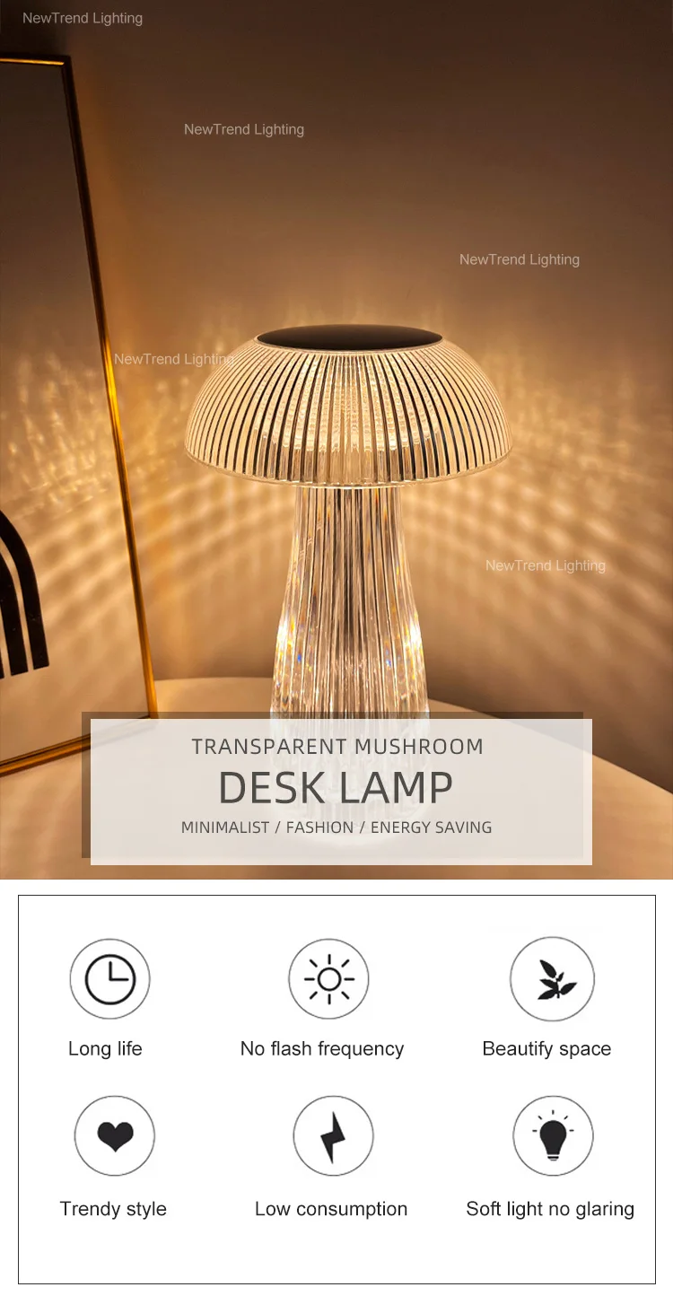 dxzp07 contemporary indoor decoration jellyfish night light home bar party dimming modern led rechargeable table lamp-0