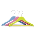Kids Wooden Kids Hangers Wholesale Colored Solid Wooden Clothes Kids Suits Coat Children Hangers Colorful