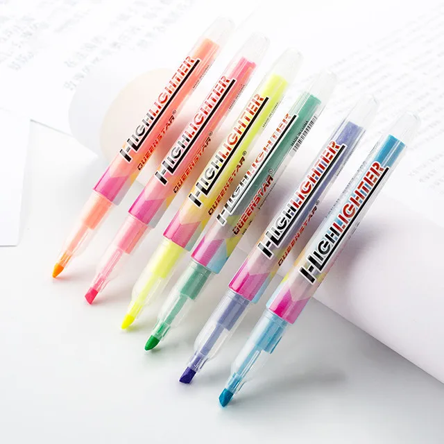Office School Stationery Products Customized Art Marker Pens Fluorescent Colorful Pen Set Highlighter Pen For Kids