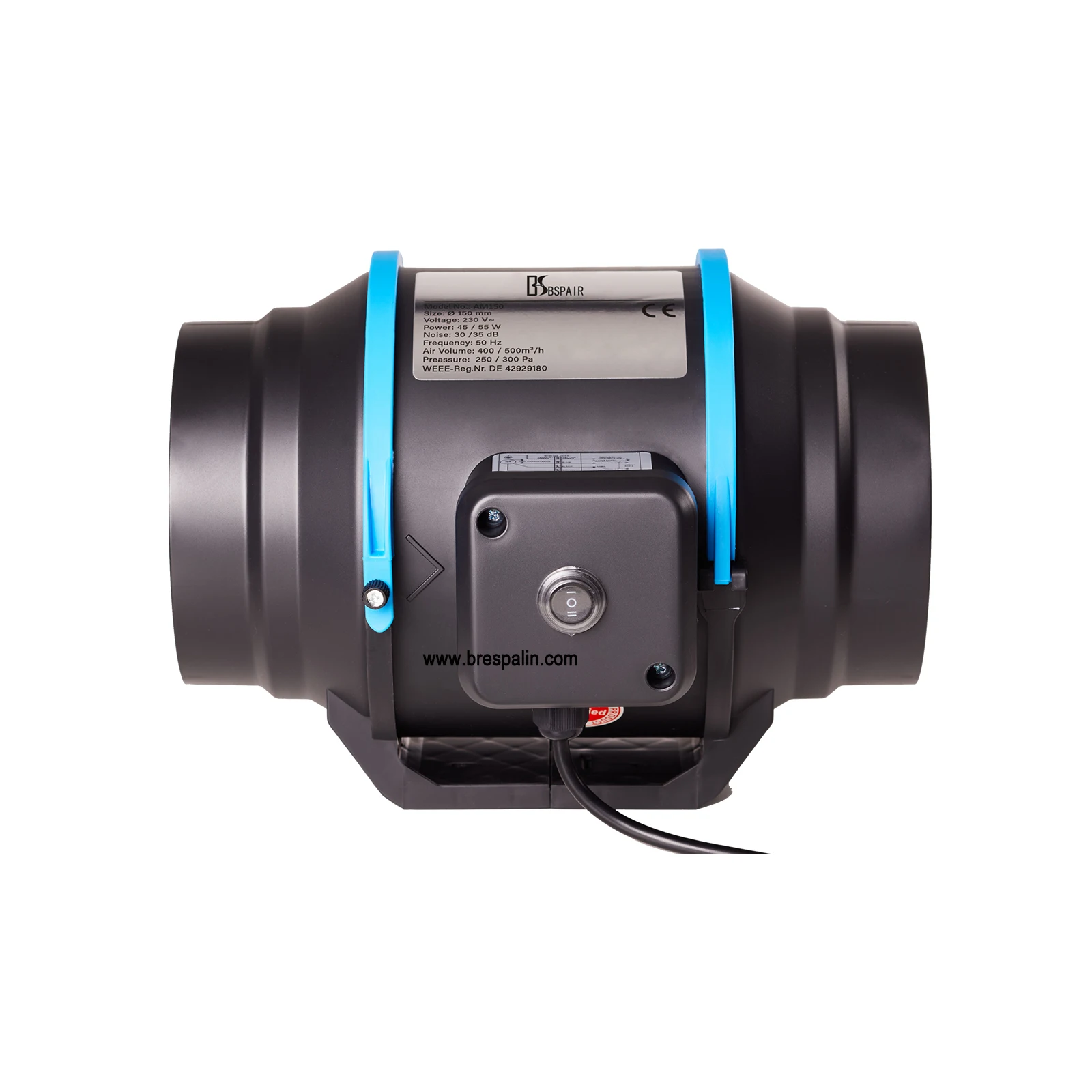 Inline Duct Fan, Plastic, 220V, 40 - detail 4
