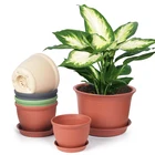 Plastic Pots Wholesale High Quality Purple Plastic Gardening Pots For Flower Planting