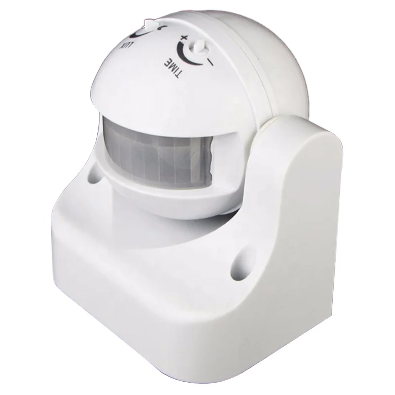 Blanco Exterior 180 ° Grado De Seguridad Movimiento PIR Sensor Detector Movimiento Interruptor UK 