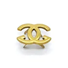 Handbags Factory OEM Gold Color Zinc Alloy Metal Logo For Handbags