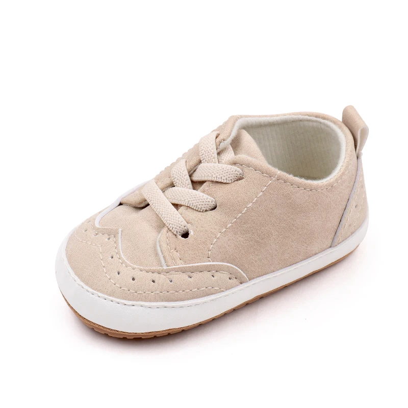 Ifants Elastic Solid Color Casual TPR Soft Rubber Soled Non-slip Baby Walking Toddler Shoes manufacture