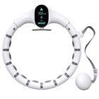 Hoops Wholesale New Adult Hula Slimming Hoops Ring Metal Weighted Smart Hula Ring Hoops Set