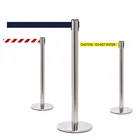 Stand Airport Airport Barrier Custom Logo Printing Queue Line Stand Barrier Airport Queue Barrier Pole