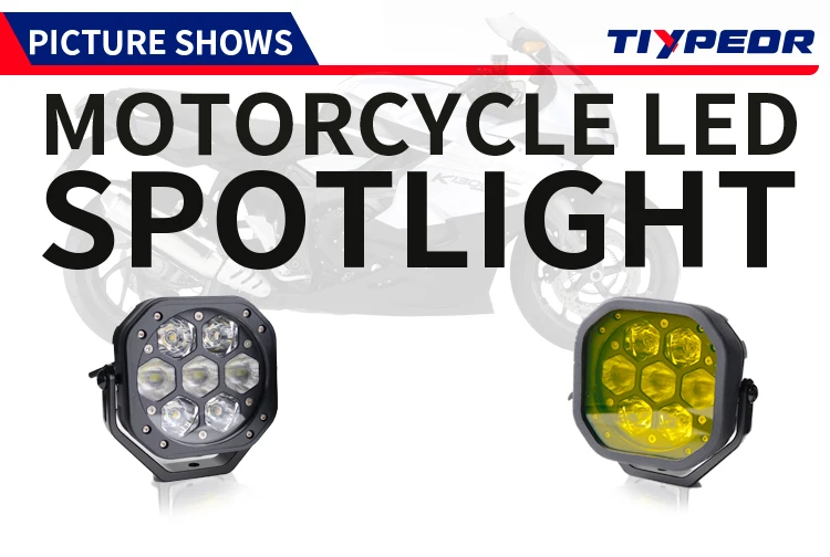 product tiypeor universal spotlight motorcycle auxiliary fog driving brighter cnc aluminum ip68waterproof led light for off road atv utv-3