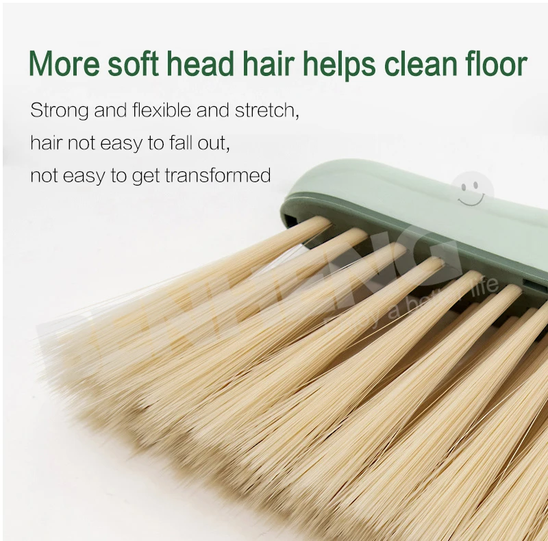 Factory Price 2025 Hot Sale Folding Broom and Dustpan Set Three-section Pole Broom Dustpan with PET Bristle, Household Items