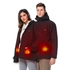 Gents Jacket OEM Heated Clothing Sweatshirt Digital Heating Hooded Gents Work Winter Heated Jacket