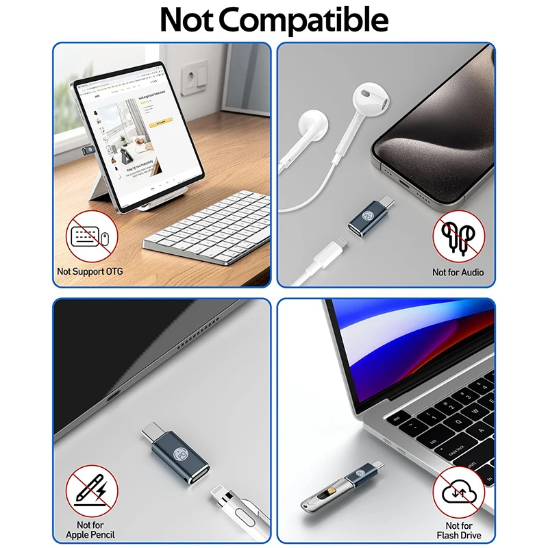 For Apple Lightning To Usb C Adapter For Usb C Type C To Lighting 27w