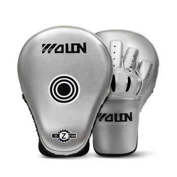 Professional OEM Training Focus Pads Custom Your Gym Logo Made Leather Boxing Focus Mitts