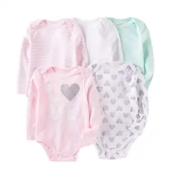 Guangzhou Boutique Cotton Baby Clothes Thermal 5Pcs Baby Girl Clothing Set