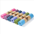 Yoga Mat Factory Price Private Label Non Slip Double Layer Folding 8mm 6mm TPE Yoga Mat