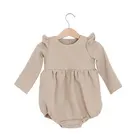 Cotton And Hemp Newborn 1 Piece Long Sleeve Baby Jumpsuit Fashion Hot Sale New Pattern