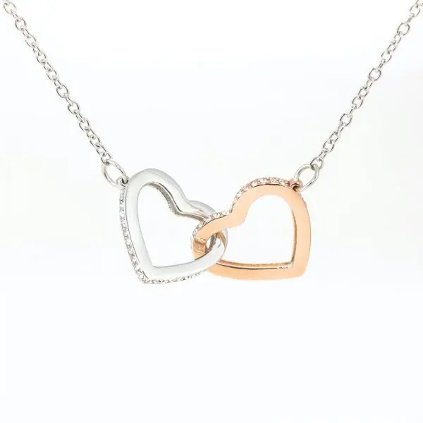 Interlocking Hearts Necklace Oro 