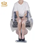 Capes Wholesale Clear Disposable Hair Capes Waterproof Hair Cutting Disposable Hairdressing Capes For Salon