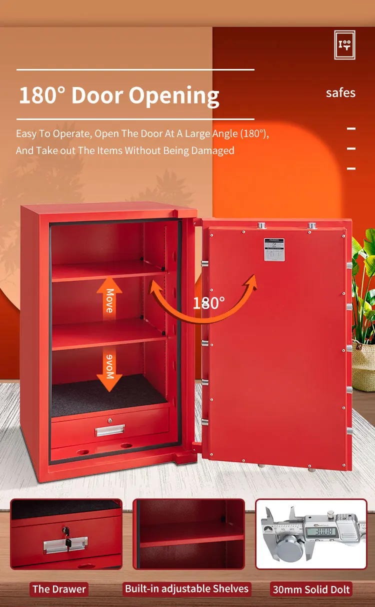 CEQSAFE Best Fireproof Waterproof Mechanical Fireproof Safe Deposit Box factory