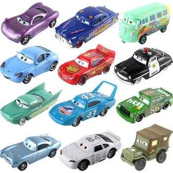 Pixar Cars 2 3 Mater Jackson Storm Ramirez 1:55 Metal Alloy Diecast car toy Vehicle