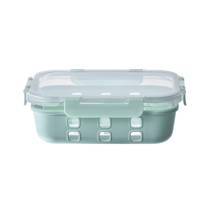 High borosilicate glass lunch box microwave sealed fresh-keeping box with lid bowl to separate working student lunch box