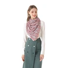 Scarves New Arrivals Flower Pattern 100% Polyester Scarf For Women