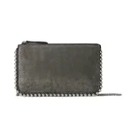 Purse Wallet Custom Logo Beads Decor Pu Leather Purse Fashion Wallet Ladies Cross Body Mini Handbag