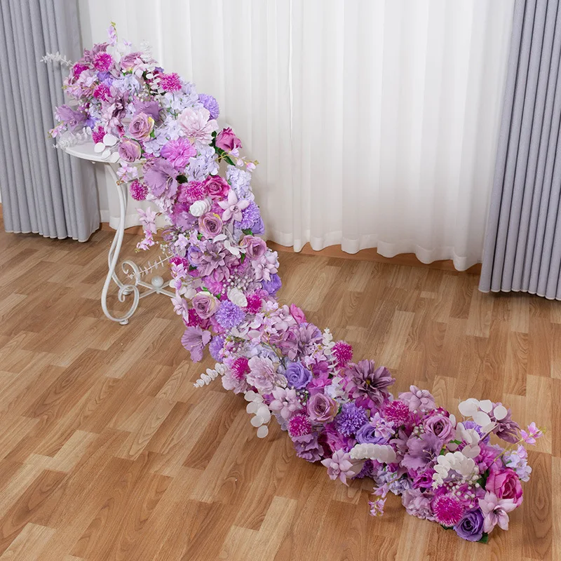 78inch Wedding Flower Runner Silk Flower Row Table Arrangements Greenery Runner Buy Hot Sale