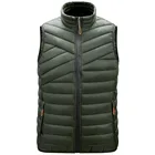 Vest Cotton Men's Hot Sales Quilted Zipper Vest Warm Cotton Vest