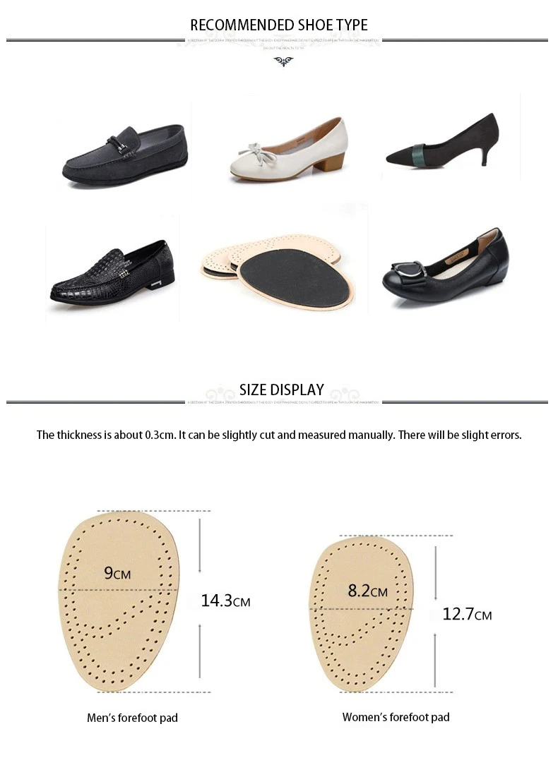 High Heel Insoles, Sheepskin Latex Forefoot & Palm Pads, Anti-Slip Design High Heel Insoles, Sheepskin Latex Forefoot & Palm Pads, Anti-Slip Design
