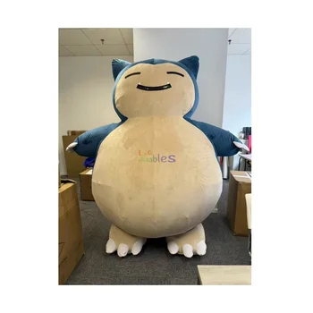 High Popular Funny Snorlax Pikachu Series Inflatable Snorlax Mascot High Quality Cosplay Inflatable Mascot Costume For Adults