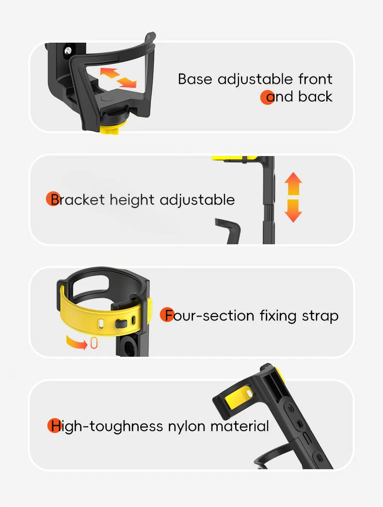 product smnu aluminum alloy bike motorcycle water bottle holder with 60 78mm cup mount cycling accessories-3