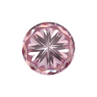 GRA Certificate Factory Price Wholesale Round Pink 6.5mm Hundred Face Cut Moissanite