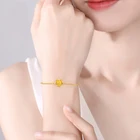 Silver Hot Selling Gold Plated 925 Sterling Silver Joyful Cow Adjust Box Chain Bracelets For Women