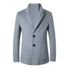 Collar Coat Men's Popular Cashmere Overcoat Short Turn-down Collar Blend Coat Plus Size Fall Wool Coat