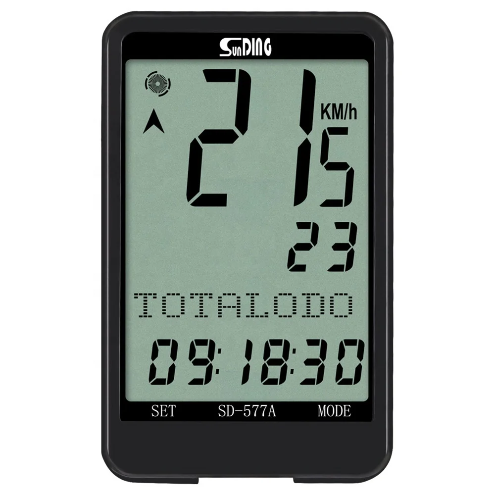Waterproof Bicycle Speedometer Wired Cycle Bike Meter Computer Odometer UK Black 