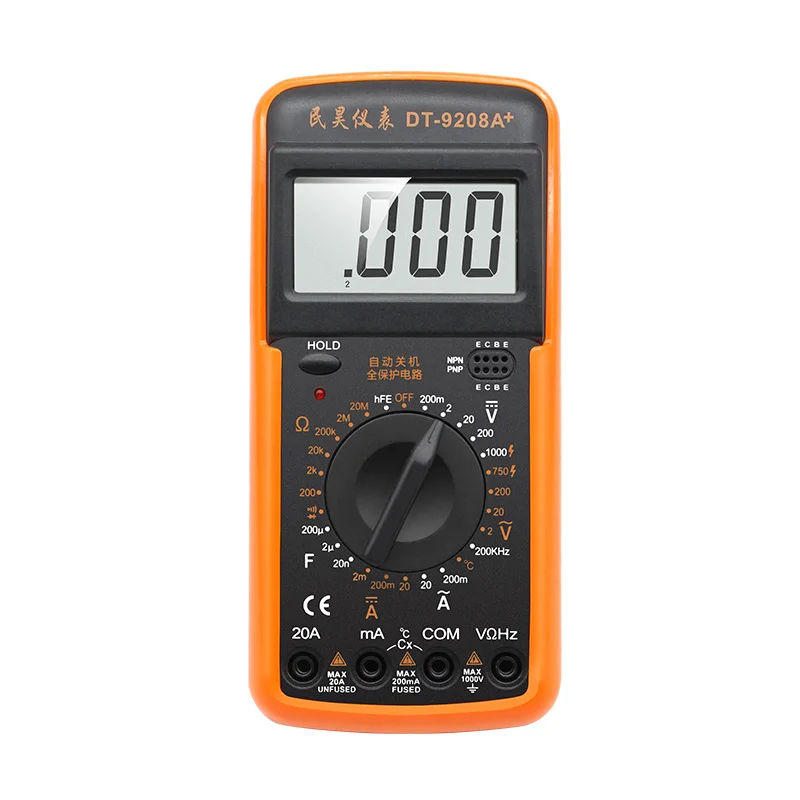 Dt9208a Digital Multimeter / Automatic Shutdown For Measuring Frequency