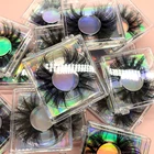100% Hot Selling Free Sample 25Mm Mink Eyelash Vendor Lashes3D Wholesale Vendor 25Mm 100% Real Mink Eyelash