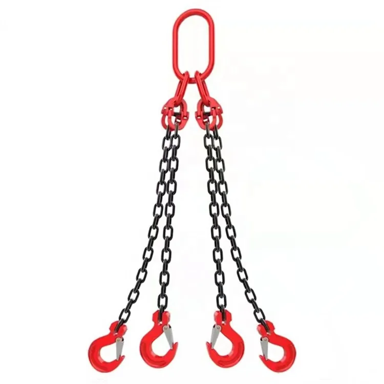 1 Meter 4 Ton Heavy Duty Lifting Sling Chain With 4 Legs CE Approved CT2064 