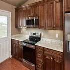 Wood Kitchen Cabinets Solid Apartment Wooden Solid Wood Kitchen Cabinet / Wood Cabinet