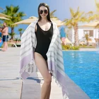 Jacquard Beach OEKO Certificate High Quality Jacquard Bath Towels Beach Towel Turkish Soft 100% Cotton Customize Towels