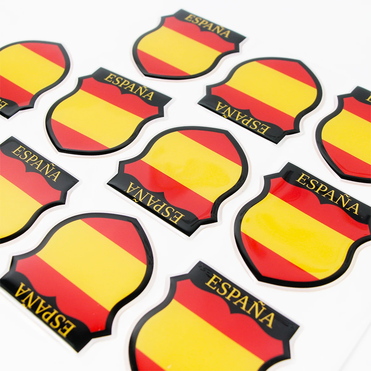 Custom Epoxy Sports Team Logo Spain Adhesive Dome 3D Waterproof Sticker,Printing Clear Transparent Personalized Resin Labels