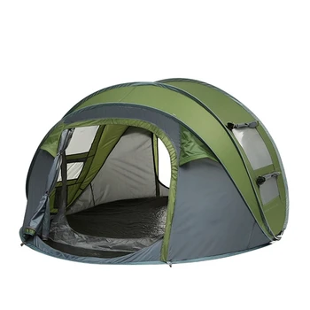 Outdoor goods spot OEM processing automatic tent new 3-4 people speed open throwing camping
