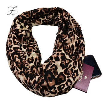 Fiona RTS Spring Summer Autumn Light Weight Fashion Leopard Print Snood Plaid Loop Infinity Scarf Wraps