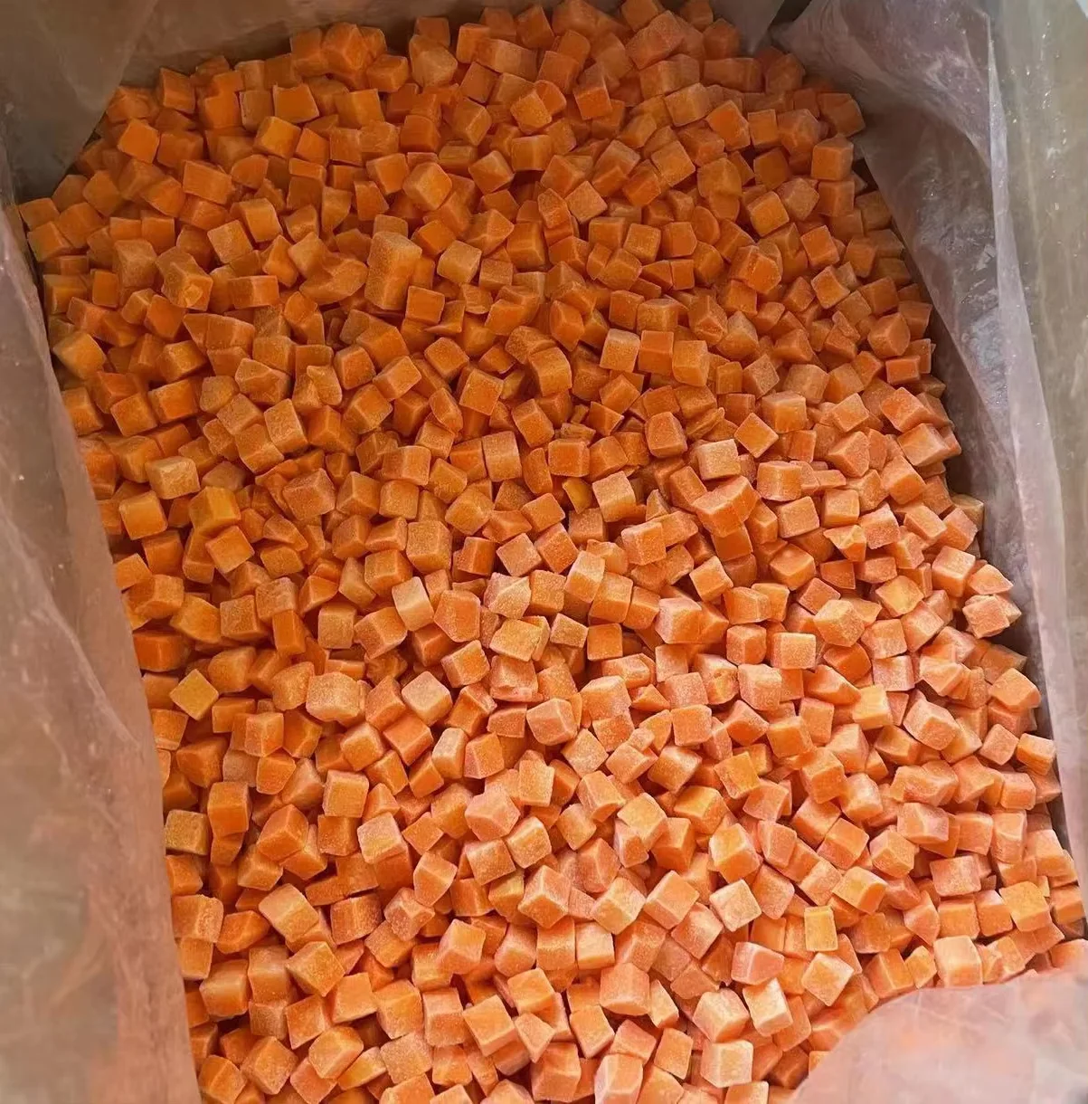 Wholesale Bulk 10kg Per Box Frozen Pumpkin Diced Iqf Pumpkin Chunks Frozen Vegetables details
