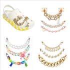 Charms Amazon Top Sale Metal Shoe Charms Chains Decoration Accessories For Women Ladies Clog Sandal Shoes