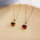 Jewelers Jewelers Stainless Steel Classical Simple Plain Solitaire Style Collar Charm Necklace