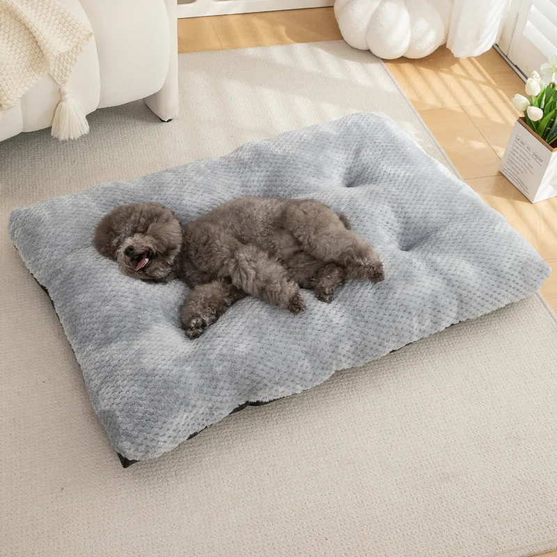 product velvet mattress for dogs orthopedic bed pet sleeping bed classic style large dog bed-50